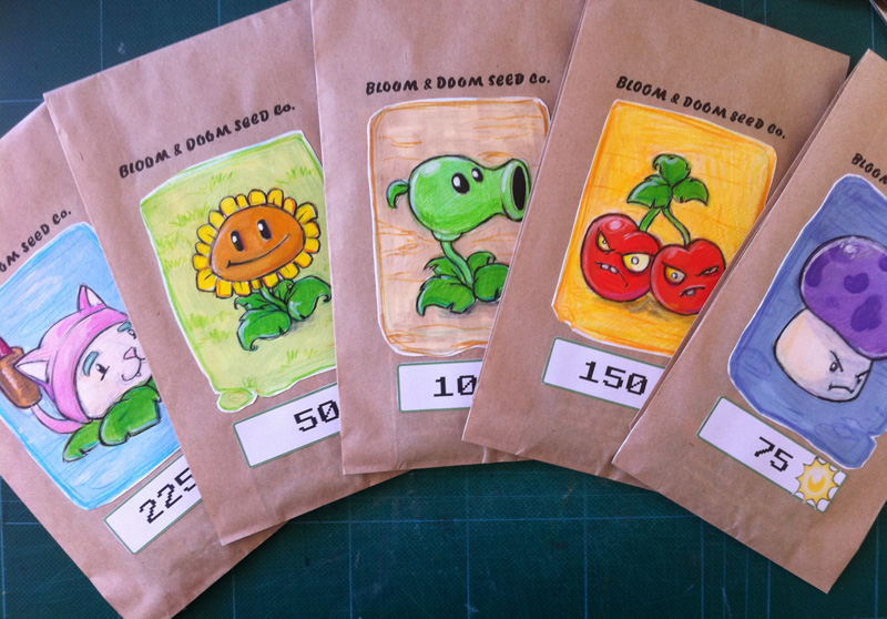 ZOMBIE PLANT Seed Packets (2) - (It