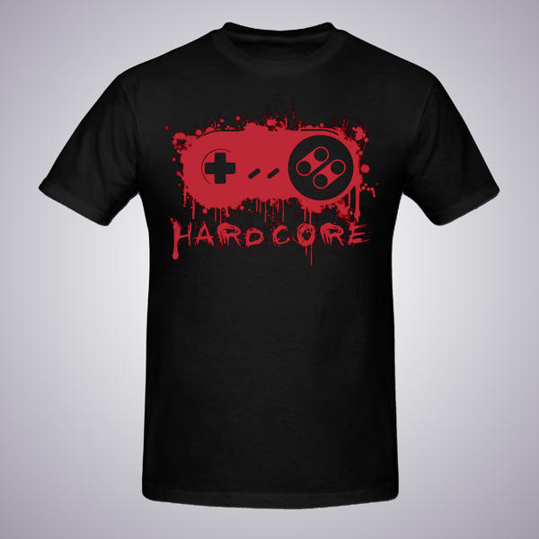 Hardcore SNES Shirt Design