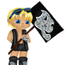 Chibi  Dolph Ziggler colored