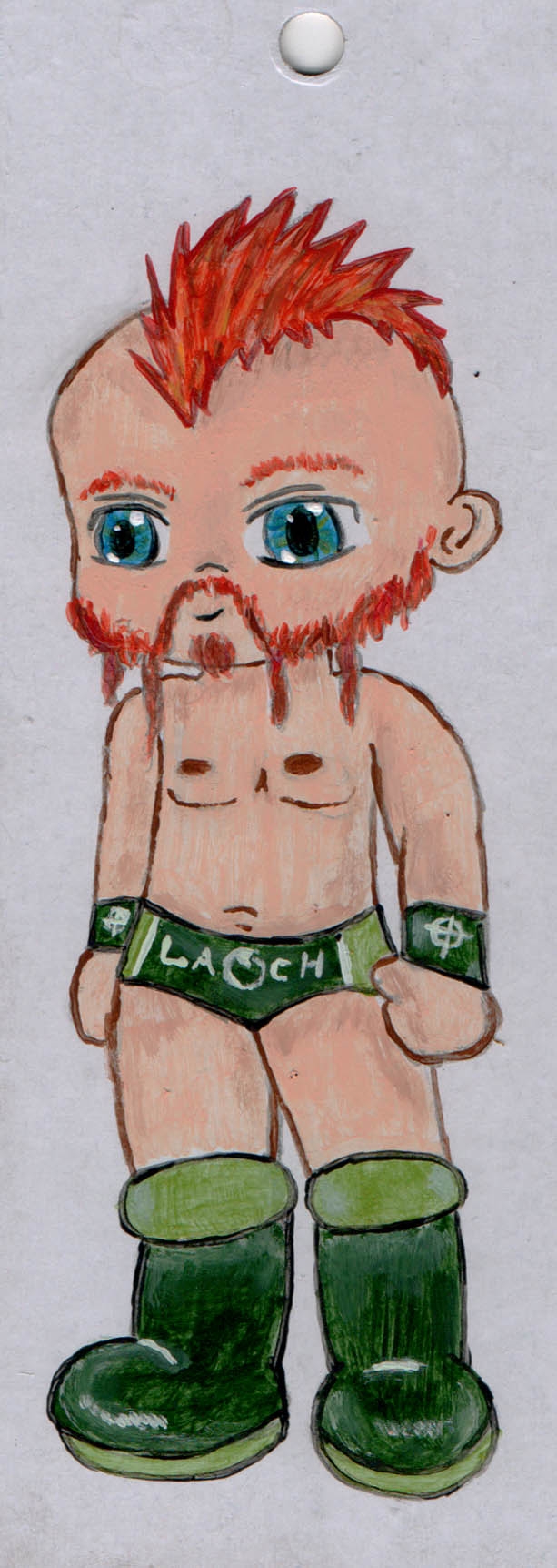 Mohawk Sheamus book mark WIP