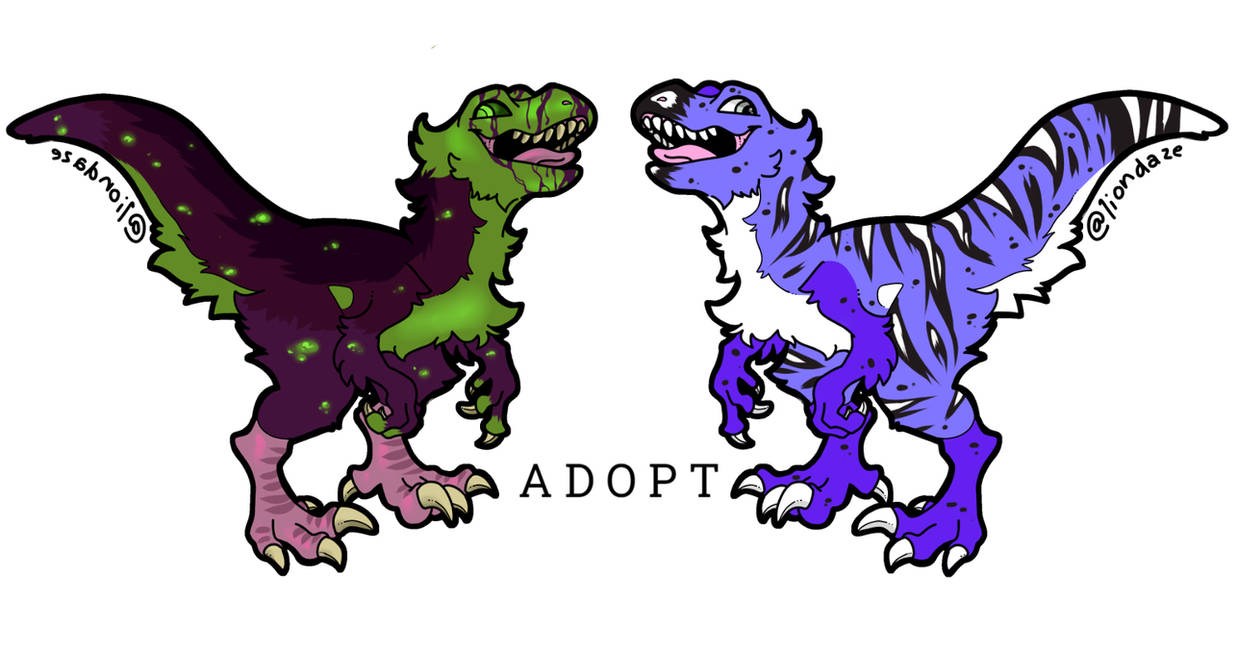 Fluffly Raptor Base open adopt set price, adoptable fluffy raptor by pidgeonsalt on DeviantArt