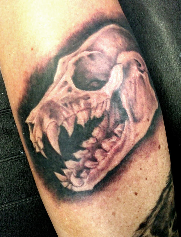 Bat Skull Tattoo by Deadbyesterday on DeviantArt