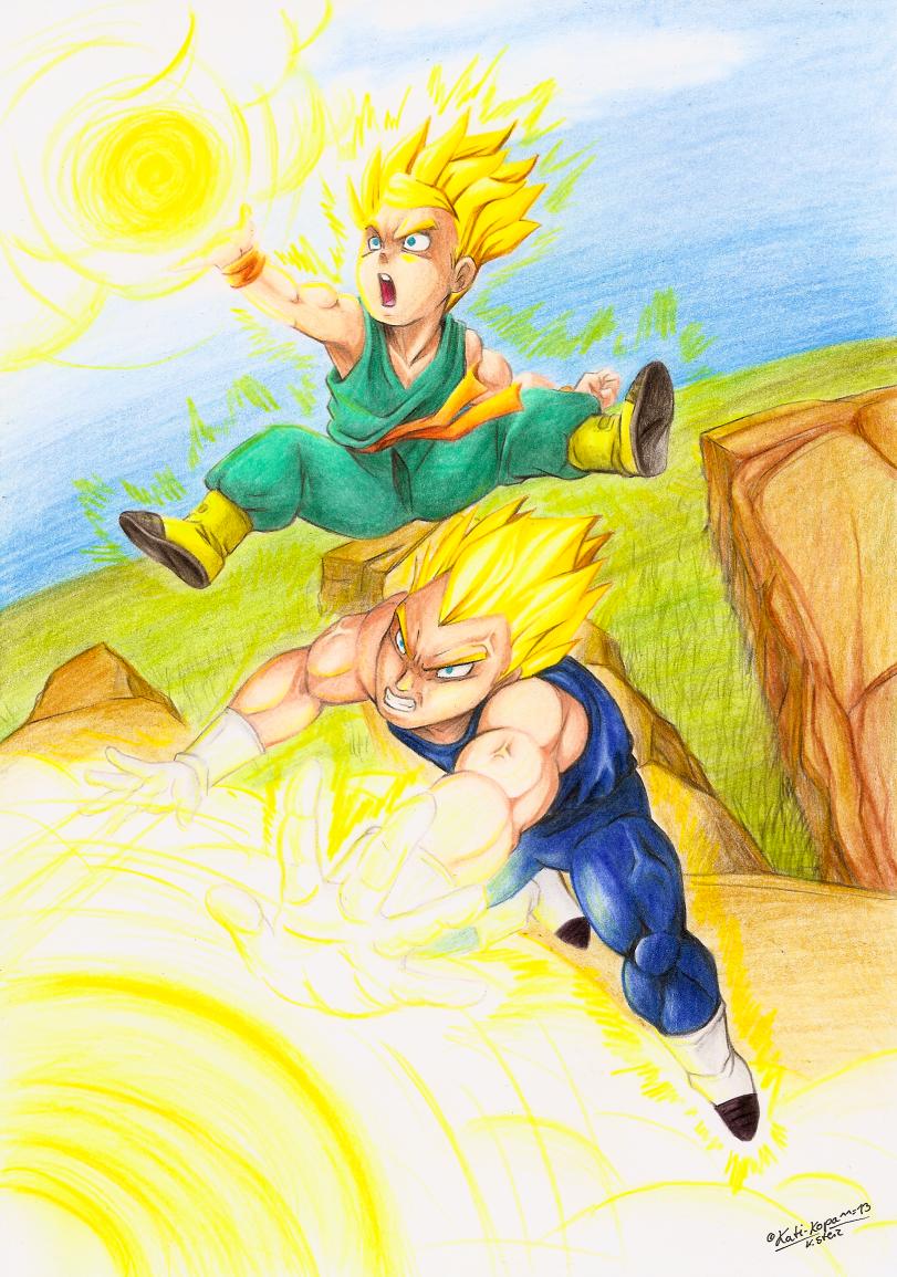 Trunkgeta Vegeta and Trunks by kati-kopa on DeviantArt