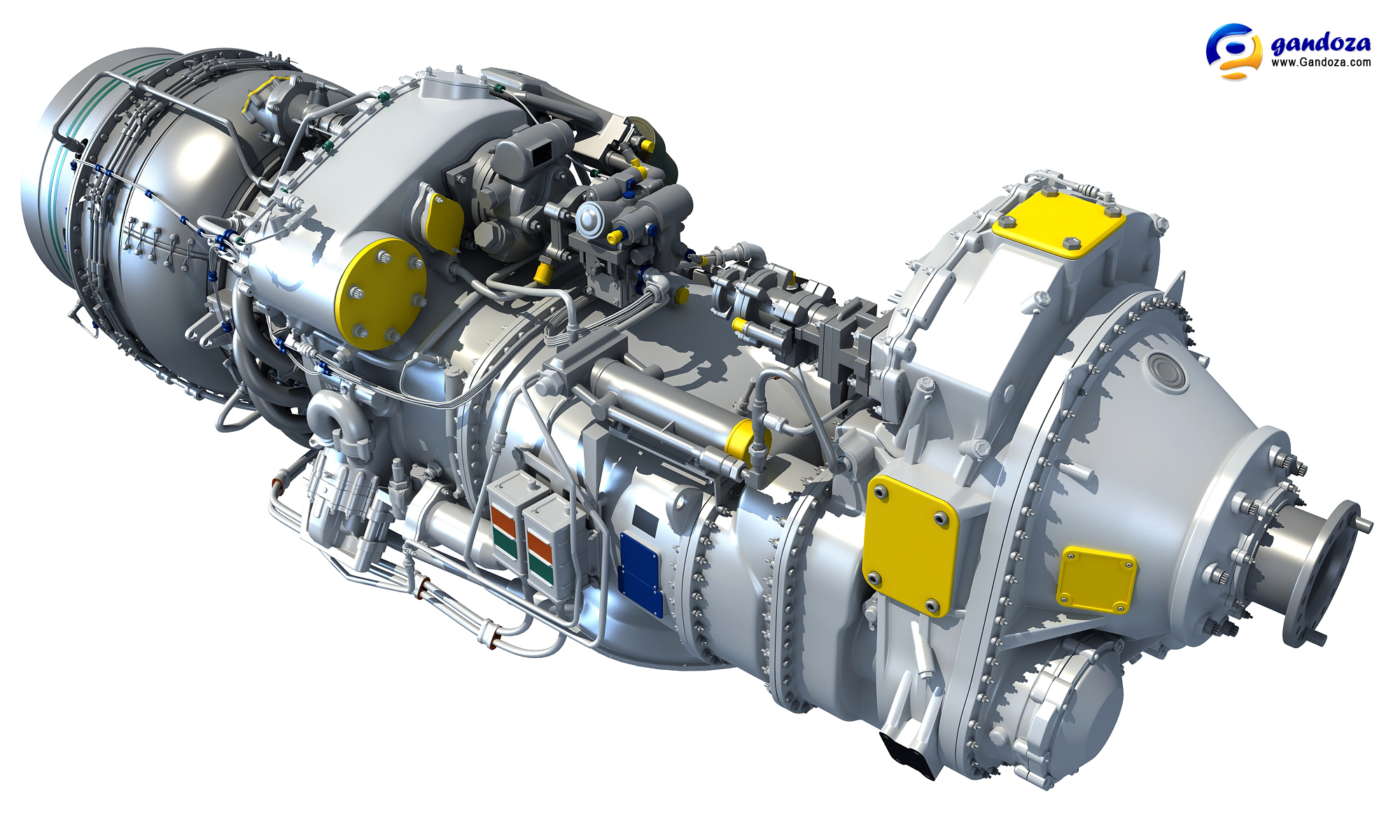 Pratt Whitney Canada PW100 Turboprop Engine by Gandoza on DeviantArt