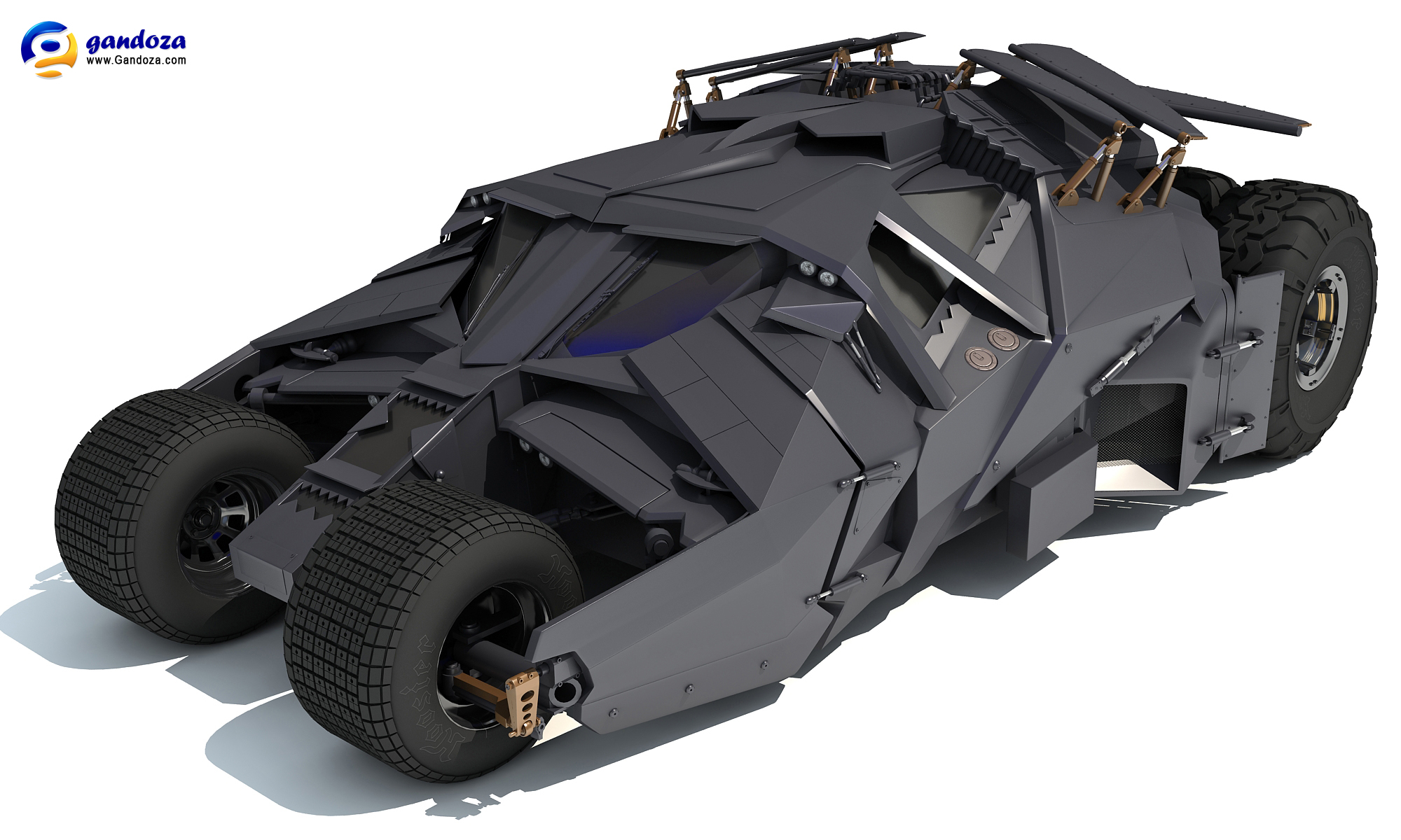 Batmobile Tumbler 3D Model