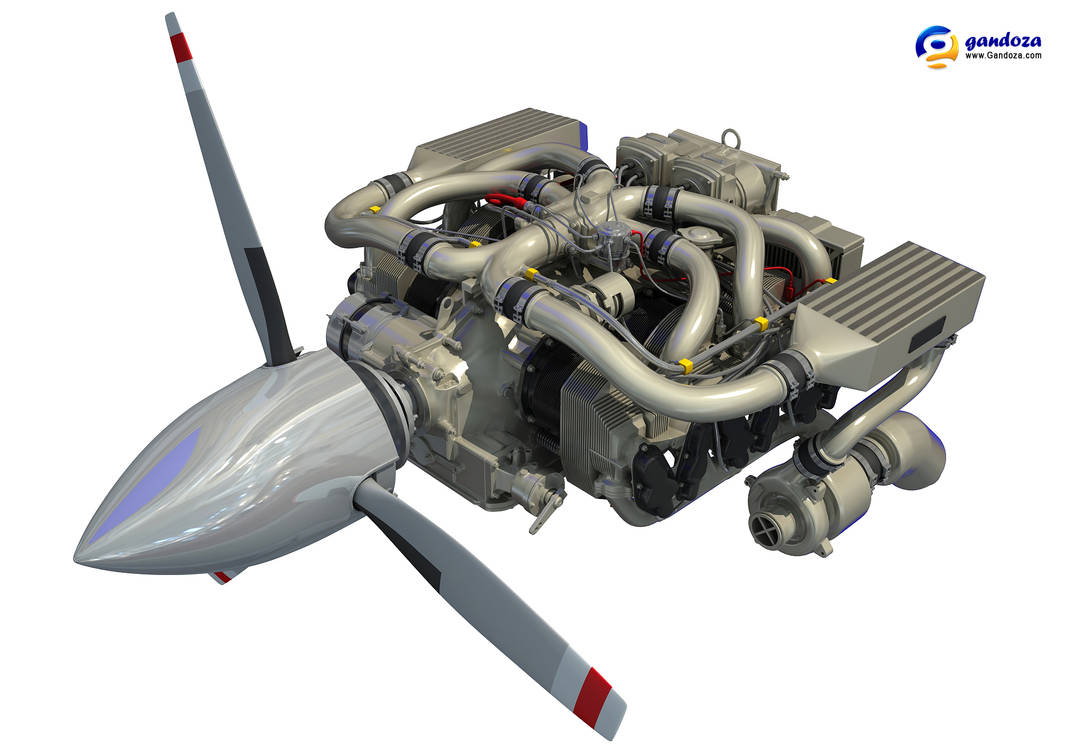 Continental IO-550 Aircraft Engine by Gandoza on DeviantArt