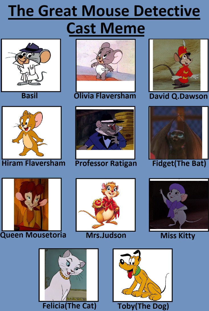 The Great Mouse Detective (Recast) by Fluttershyfan18 on DeviantArt