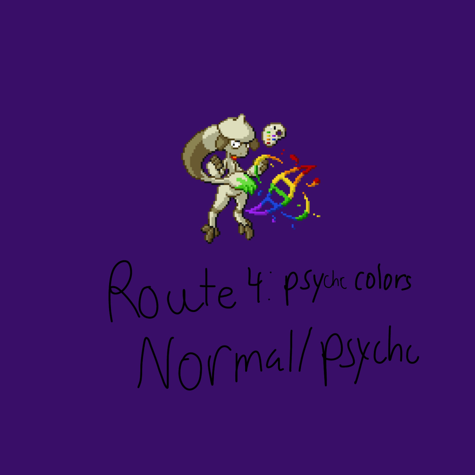 Pokemon Ruby Gold Route 4: Psychic colors by Fluttershyfan18 on DeviantArt