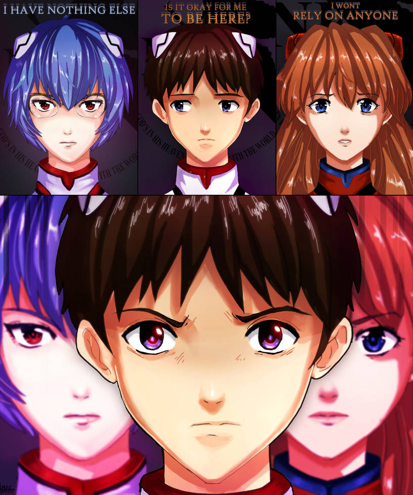 Evangelion: Chosen children by Amaipetisu