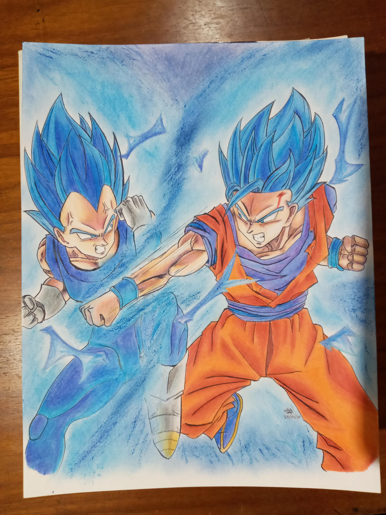 Goku vs Vegeta Super saiyajin azul by Joaquin72231 on DeviantArt