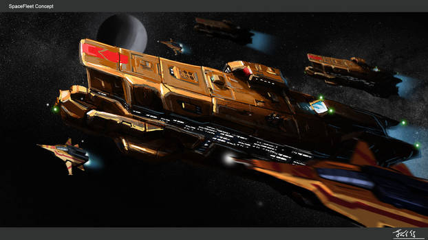 Space fleet mobilizing