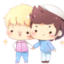 Friendsu!! [Tiny chib commission]