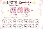 EMOTE COMMISSION OPEN! 10 slots!! yeayyy by macaarons