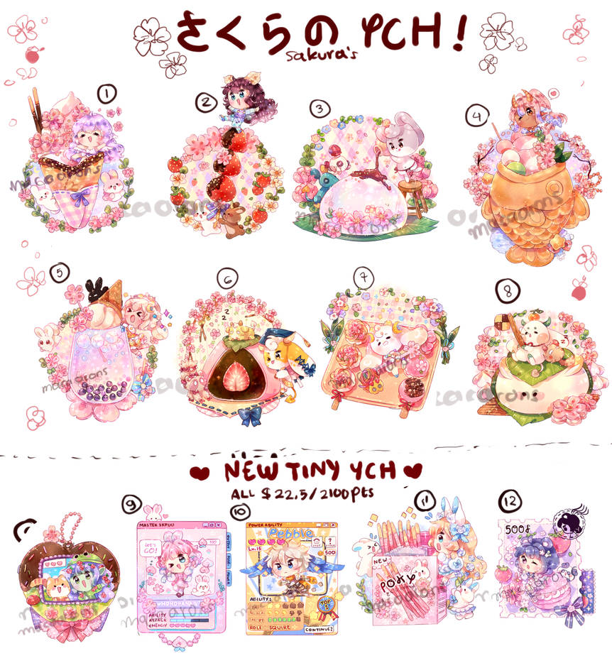 Sakura Mini SPECIAL Sakura Mini Ych OPEN! [ALL DONE!! by macaarons on DeviantArt