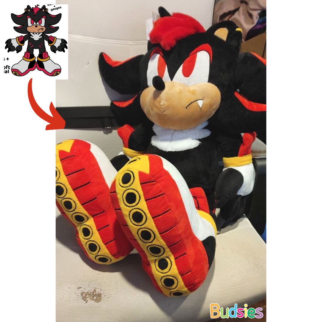 A Custom Supersized Shadow the Hedgehog Plush! by Budsies on DeviantArt