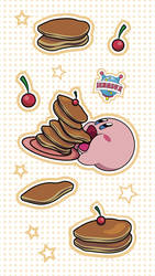 Kirby Dorayaki Jennsux Wallpaper