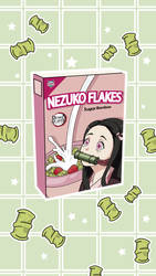 Nezuko Flakes Jennsux Wallpaper