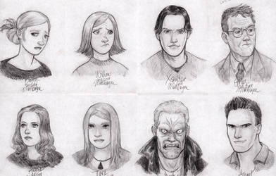Buffy the Vampire Slayer sketches