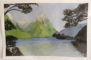 Watercolour Mountain