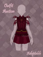 [OPEN] Adoptable#5 Red Vine Outfit by AleksCat