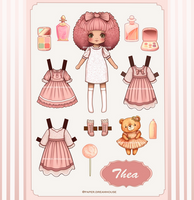 Thea Paper Doll - Cut and Play by AleksCat