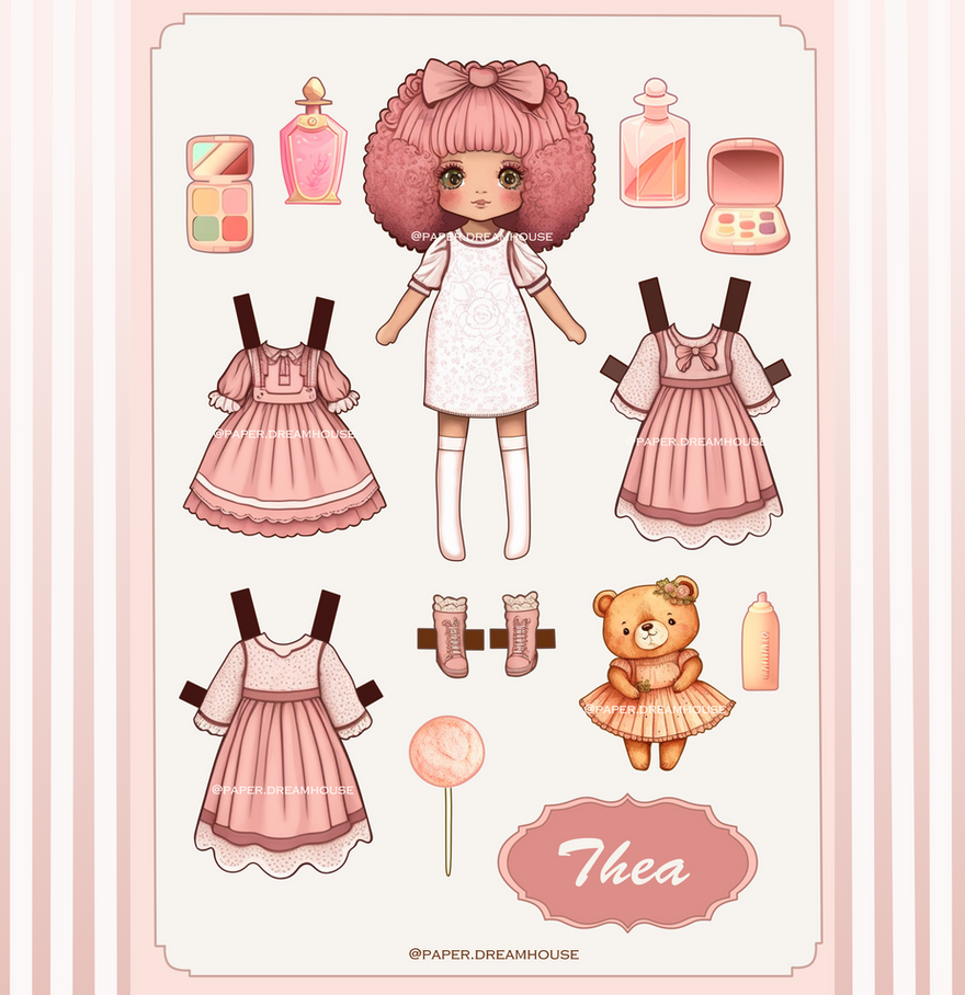 [OPEN] Thea Paper Doll - Cut and Play by AleksCat on DeviantArt