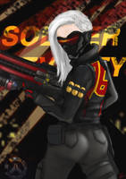 I've got you in my sights!- female Soldier 76 skin