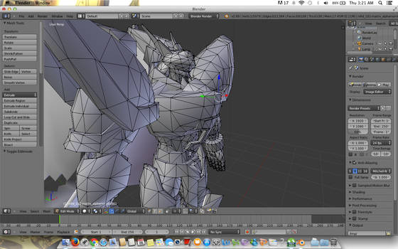 [WIP] Alphamon 3D Model