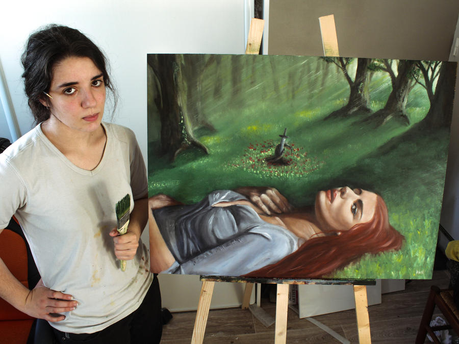 The Old Legend - Traditonal Painting by MarieStars The Old Legend - Traditonal Painting by MarieStars