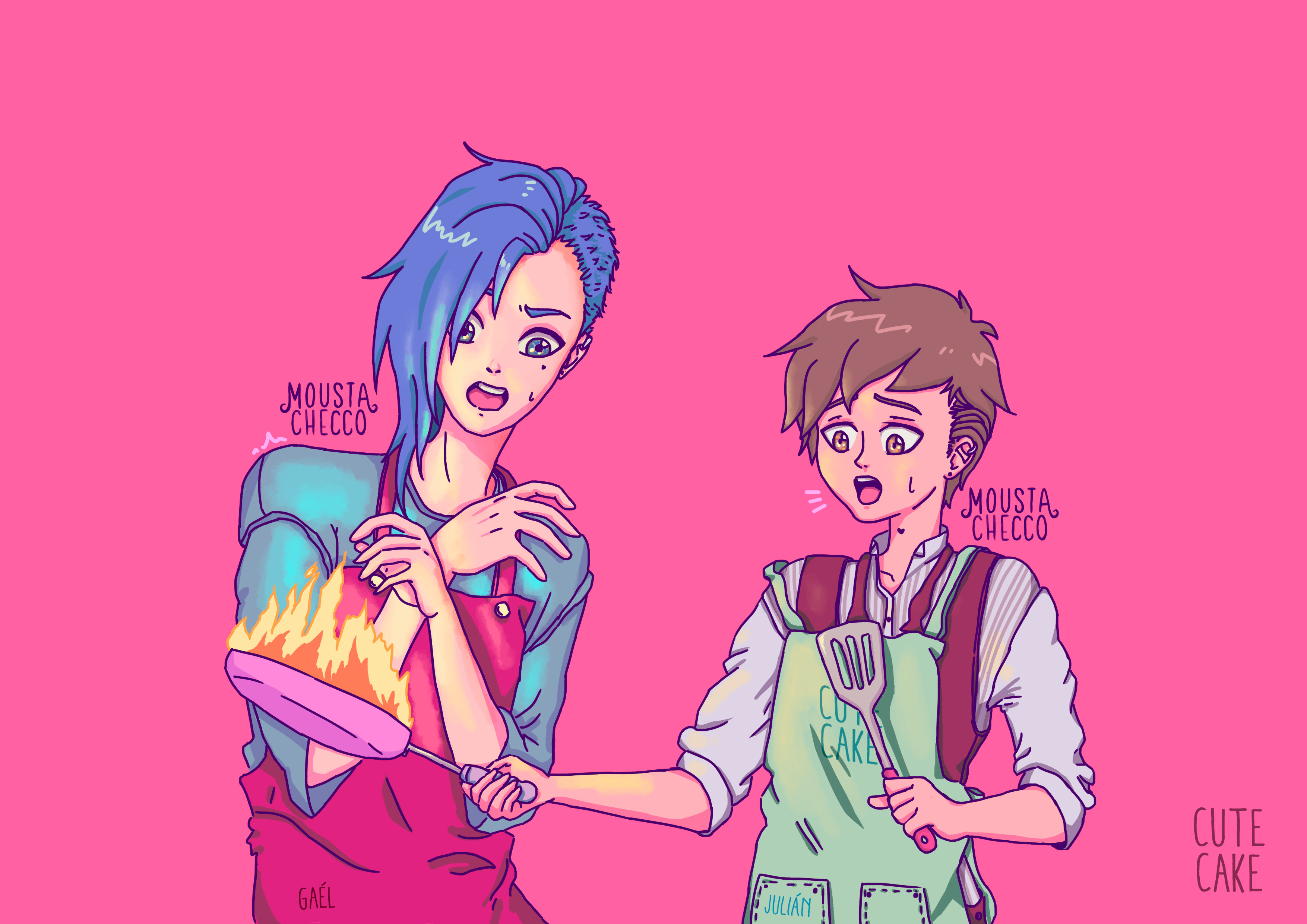 Gael y Julia cocinando 2