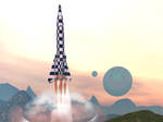 R is for Rocket by archizero
