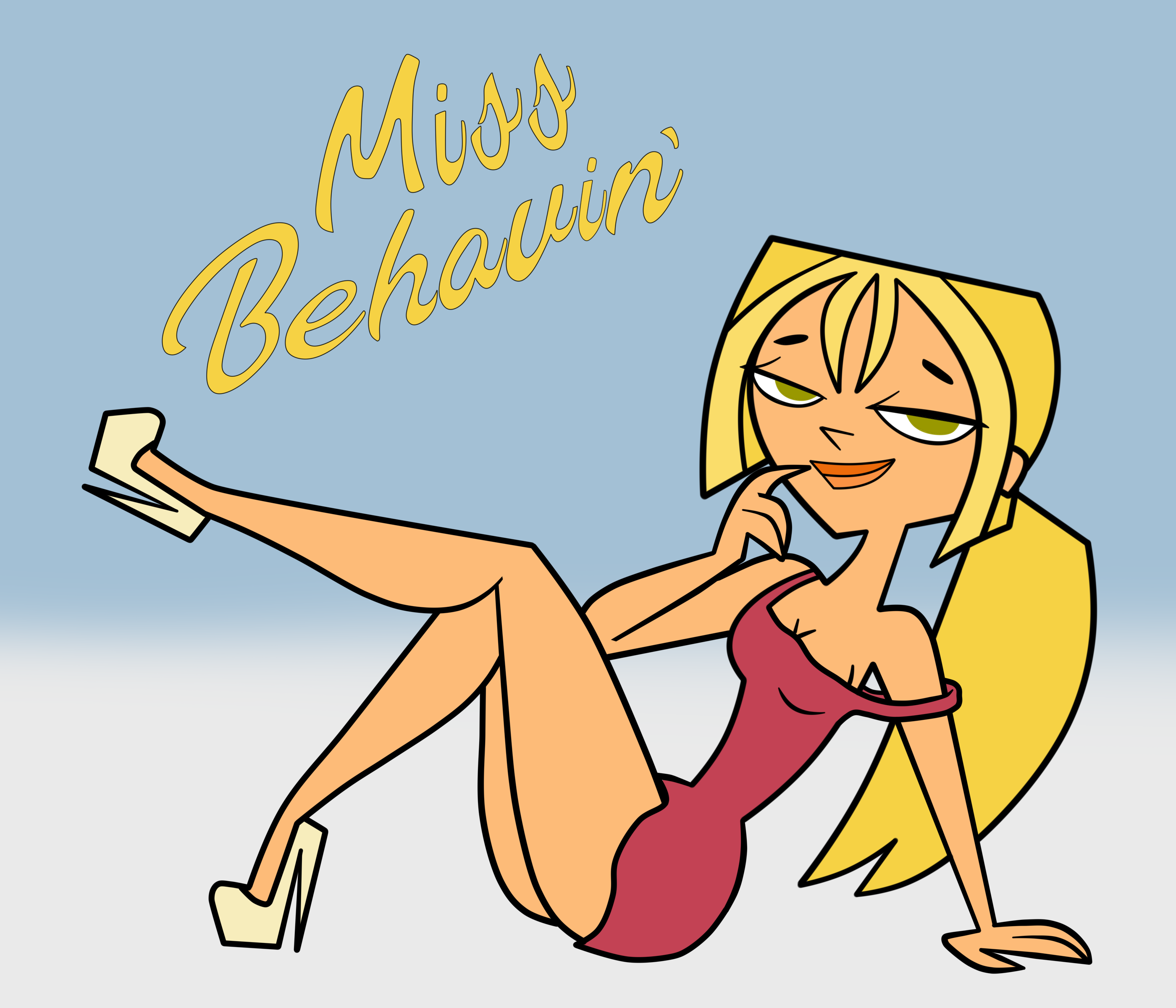 Pin Uptd TD Bridgette Pin-Up (Red Dress) by Tripp122 on DeviantArt