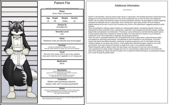 Orion's patient file