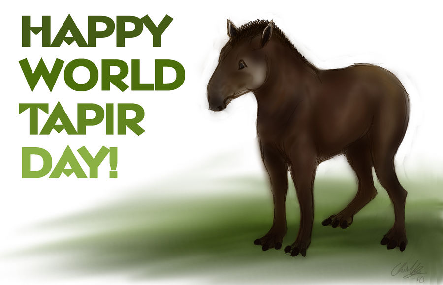 Happy World Tapir Day by ElreniaGreenleaf