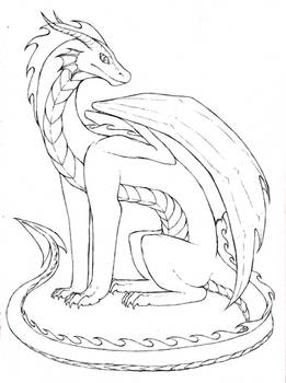 Just a Dragon- Linework