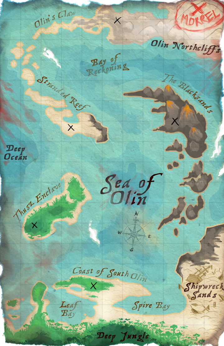 Olon Map Sea of Olin (DnD Campaign Map) by Lucieniibi on DeviantArt