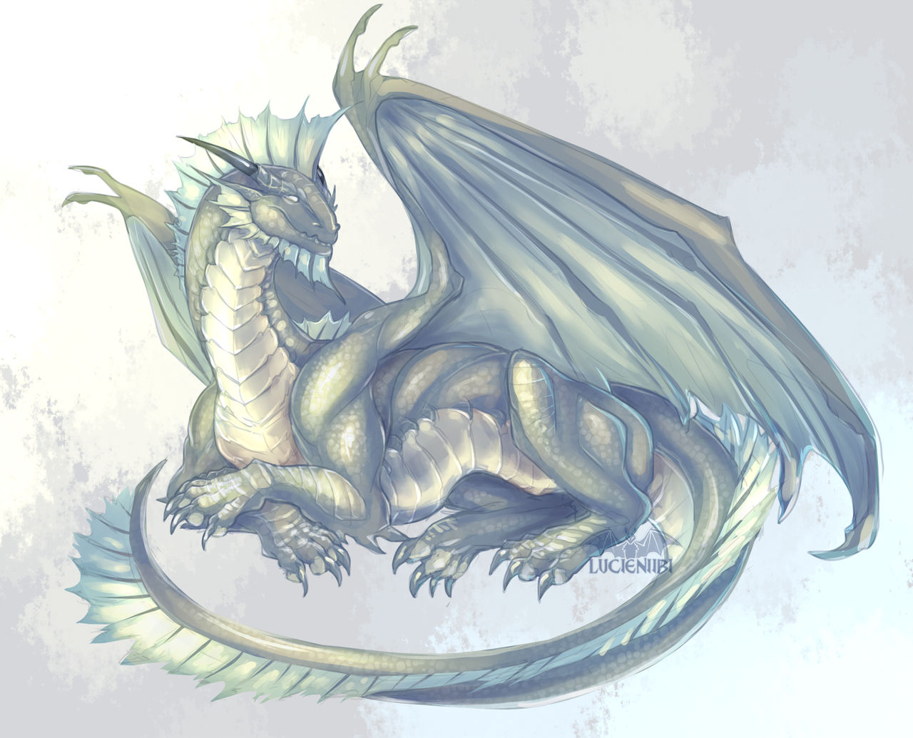 Silver Dragon of the Forgtten Realms by Lucieniibi on DeviantArt