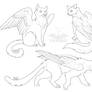 **FREE CAT LINEART/BASES**