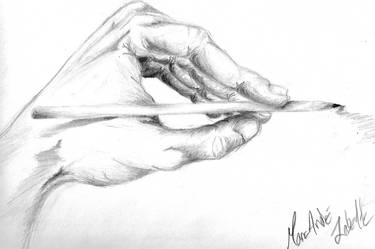 MY hand.