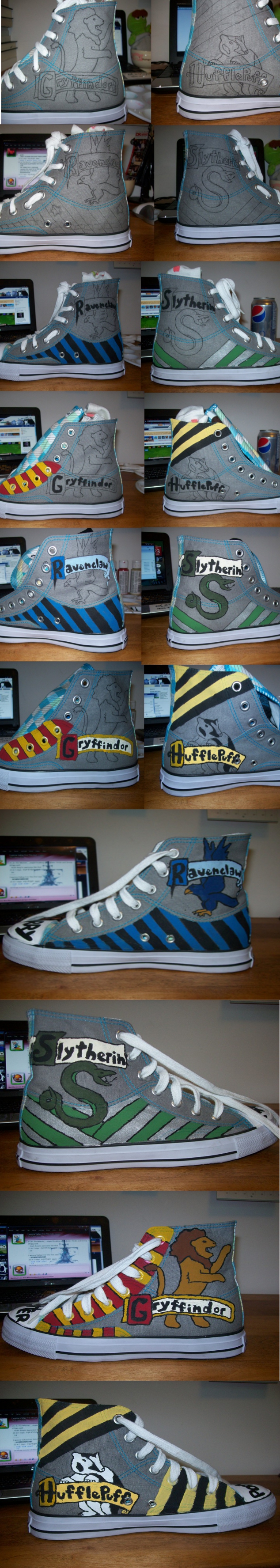 Harry Potter Painted Shoes