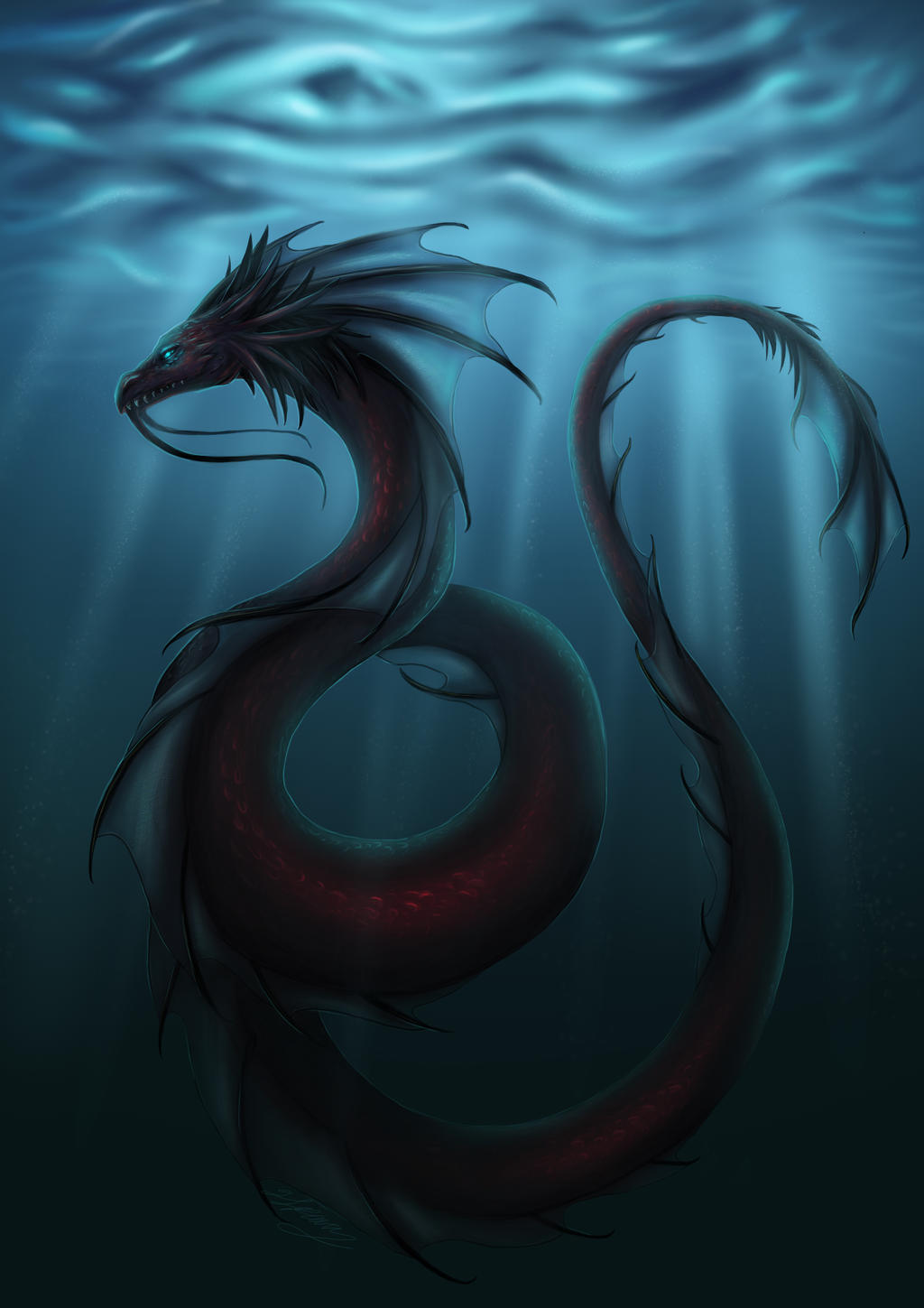 Морской змей 2023. Морской дракон (Draco Marinus). Морской дракон Левиафан. Рюдзин дракон. Ёрмунганд морской змей.