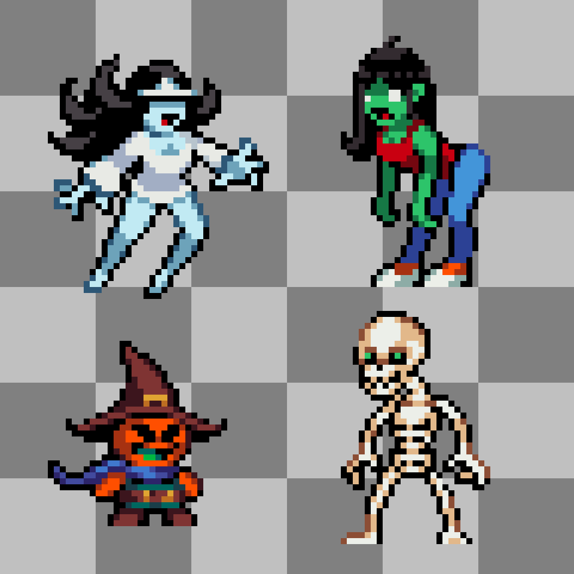 Spooky Sprites Halloween Sprites by pixelgodoy on DeviantArt