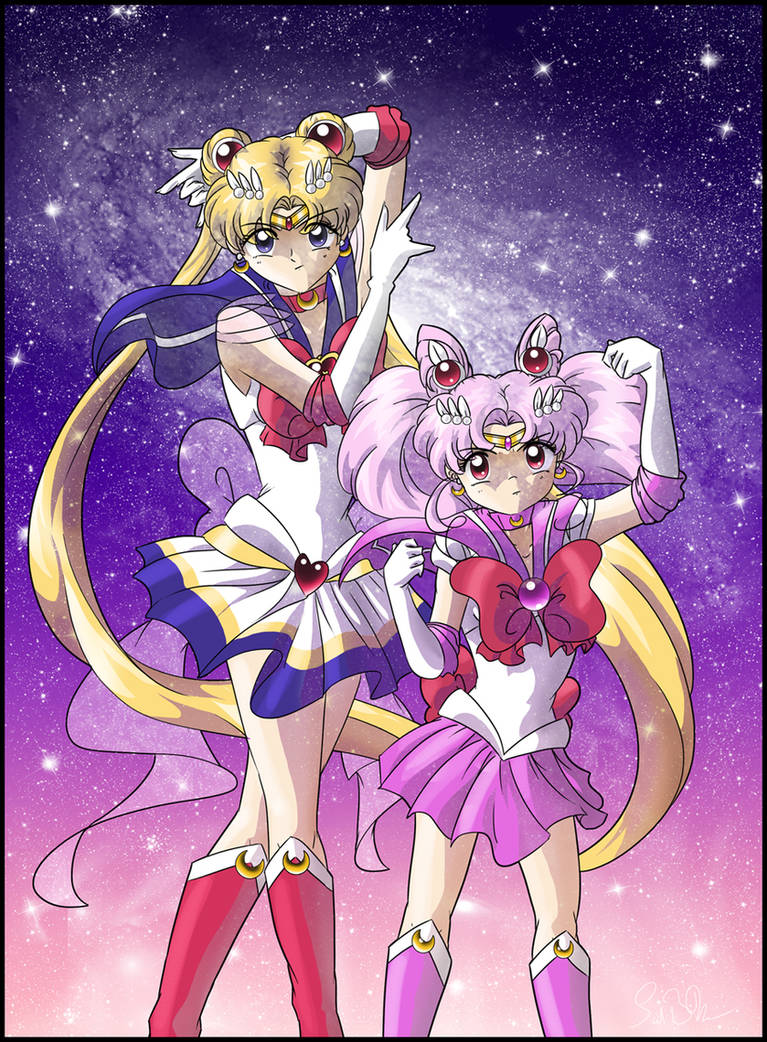 Moon and Chibi Moon by SMeadows on DeviantArt