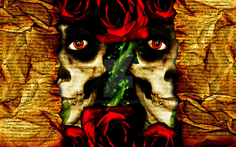 skull.rose.wallpaper by gittson on DeviantArt