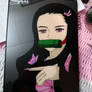 Nezuko glass panting commission