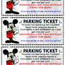 Mickey Mouse Parking Ticket