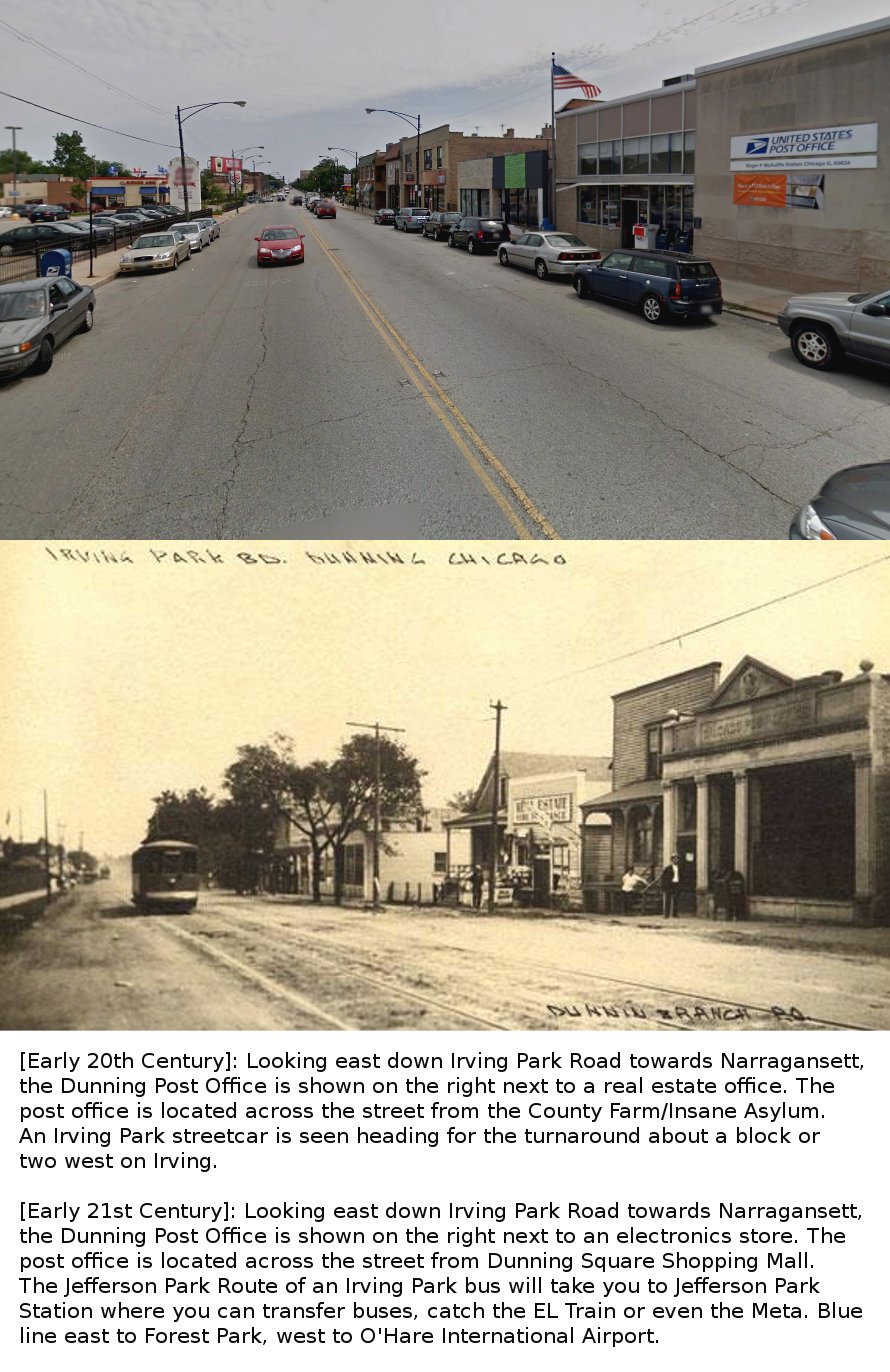 Irving Park Road towards Narragansett early 19