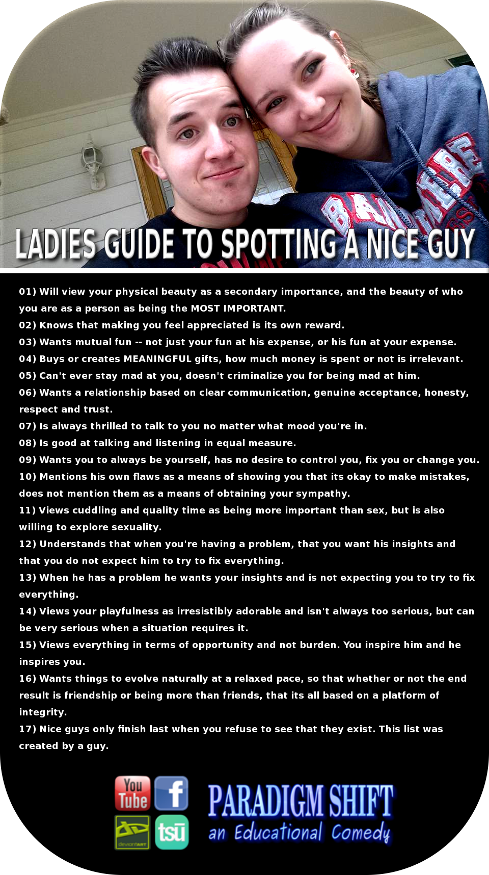 Ladies Guide To Spotting A Nice Guy