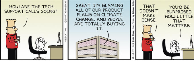 Dilbert on Blaming Climate Change For EVERYTHING