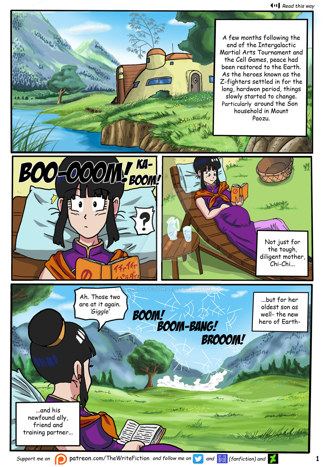Gohan X Zangya Fiery Lake Page 1 by TheWriteFiction on DeviantArt